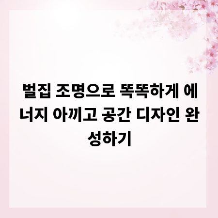 벌집 조명으로 똑똑하게 에너지 아끼고 공간 디자인 완성하기