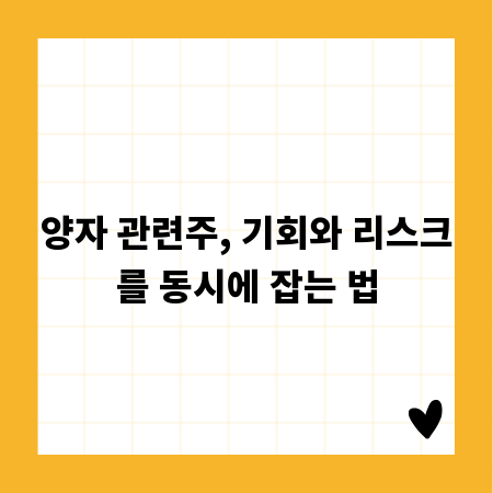 양자 관련주, 기회와 리스크를 동시에 잡는 법