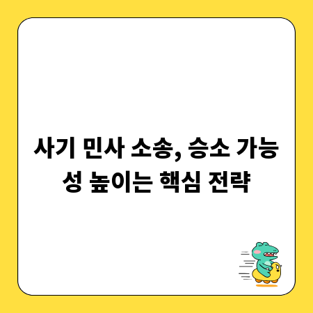 사기 민사 소송, 승소 가능성 높이는 핵심 전략