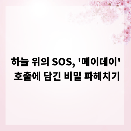 하늘 위의 SOS, '메이데이' 호출에 담긴 비밀 파헤치기