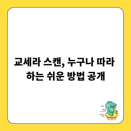 교세라 스캔, 누구나 따라 하는 쉬운 방법 공개