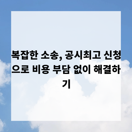 복잡한 소송, 공시최고 신청으로 비용 부담 없이 해결하기